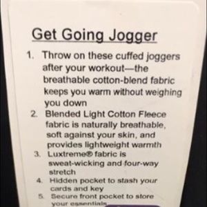 Lululemon Get Going Jogger